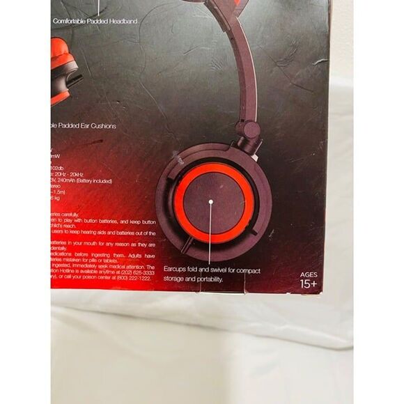 Hype Cat Ear LED Headphones with Built In Microphone Over Ear Headphones - Picture 8 of 12